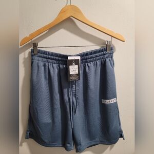 NWT Hurley Exist Bootcamp Block Logo Mesh Short Blue Grey Hypnotic Mens Small